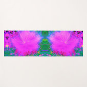 自然サイケデリック紫ミルクウィード ヨガマット (正面(横))