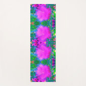 自然サイケデリック紫ミルクウィード ヨガマット (正面)