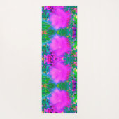 自然サイケデリック紫ミルクウィード ヨガマット (裏面)