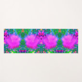 自然サイケデリック紫ミルクウィード ヨガマット (正面(横))