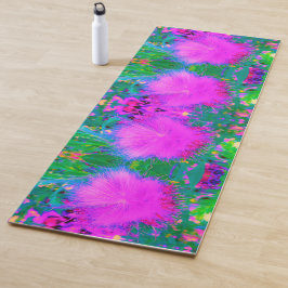 自然サイケデリック紫ミルクウィード ヨガマット