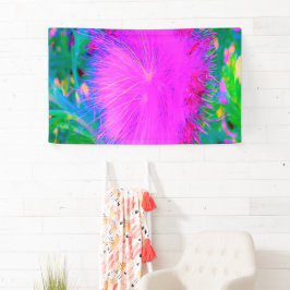 自然サイケデリック紫ミルクウィード 横断幕