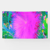 自然サイケデリック紫ミルクウィード 横断幕 (横)