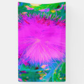 自然サイケデリック紫ミルクウィード 横断幕 (縦)