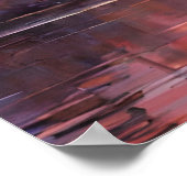 自然サンセットピンクヴィンテージ ポスター (角)