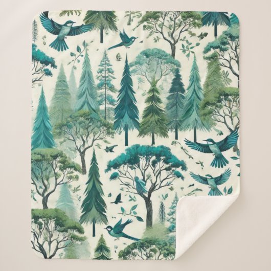 自然シインスパイアームレスデザイン シェルパブランケット (正面)