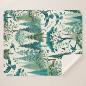 自然シインスパイアームレスデザイン シェルパブランケット (正面(横))