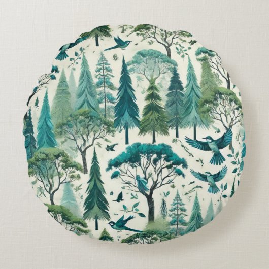 自然シインスパイアームレスデザイン ラウンドクッション (正面)