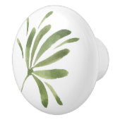 自然シンプルグリーンリーフ セラミックノブ (右)