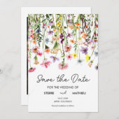 自然シンプル野の花 セーブザデート (正面/裏面)