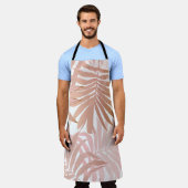 自然シームレスパターン。手描き抽象芸術 エプロン (着用した状態)
