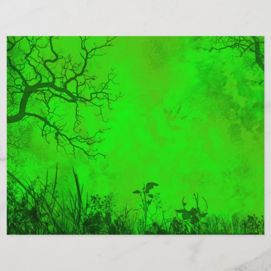 自然シーンスクラップブック紙 (正面)