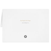 自然シーンハッピーバースデーの名前カードのパーソナライズ (裏面横)