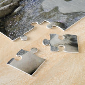 自然シーンマウンテンストリーム ジグソーパズル (側面)