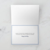 自然シーン水彩バースデーグリーティングカード カード (内部)