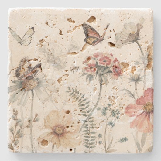 自然シーン ストーンコースター (正面)