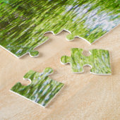 自然シーン、ボートと反射、オランダ ジグソーパズル (側面)