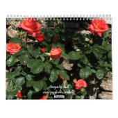 自然シーン(聖なる書物、 経典詩) カレンダー (裏面)