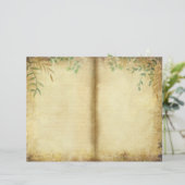 自然ジャーナルワイルドハーブグリーナリースクラップブック紙 (スタンド正面)