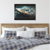 自然ジュエリーオイスターパール キャンバスプリント (インサイチュ (寝室))