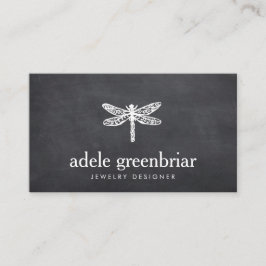 自然ジュエリーデザイナードラゴンフライのロゴシャルボード 名刺