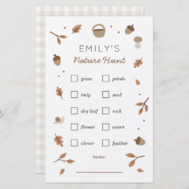 自然スカベンジャー狩り子供の誕生日チェックリスト 便箋