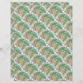 自然スクラップブック紙葉デザイン (正面/裏面)