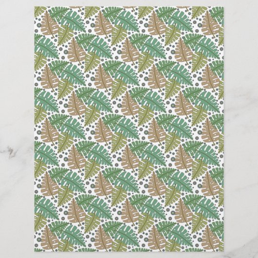 自然スクラップブック紙葉デザイン (正面)