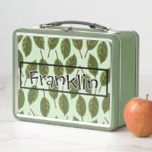 自然スケッチI名前をカスタムする メタルランチボックス (インサイチュ)