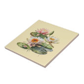 自然スタイル水ユリ陶磁器タイル タイル (側面)