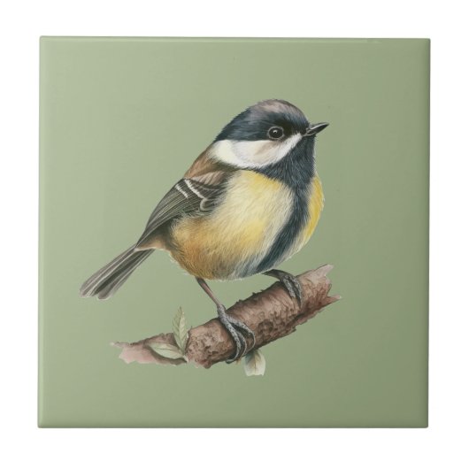 自然スタイル炭片セラミックタイル タイル (正面)