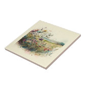 自然スタイル野花セラミックタイル タイル (側面)