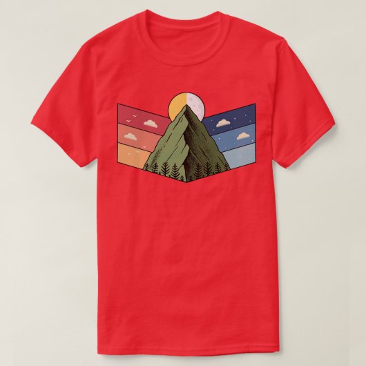 自然ストライプ Tシャツ (デザイン正面)