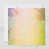 自然ストリップ結婚式招待状 招待状 (裏面)