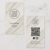 自然スパ名ソーシャルメディア 名刺 (正面/裏面)