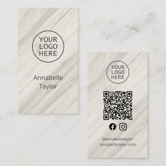 自然スパ名ソーシャルメディア 名刺 (正面/裏面)