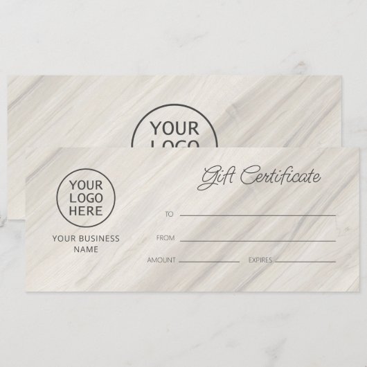 自然スパ名贈与証書 (正面/裏面)