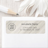 自然スパ差出人住所ラベル ラベル (インサイチュ)