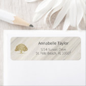 自然スパ差出人住所ラベル ラベル (インサイチュ)