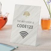 自然スパWifiコードQR 台座サイン (インサイチュ)