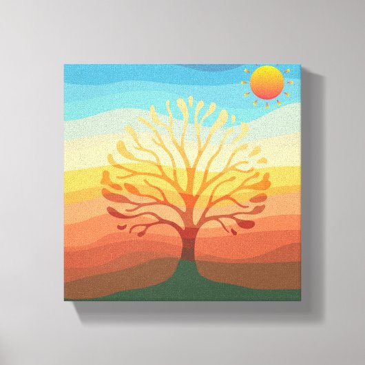 自然スペクトル最小化キャンバスの壁アート キャンバスプリント (正面)