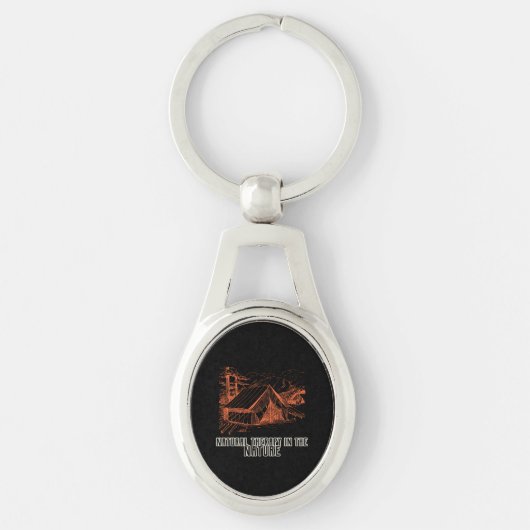 自然セラピーの自然 キーホルダー (正面)