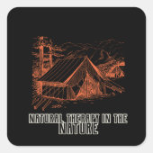 自然セラピーの自然 スクエアシール (正面)