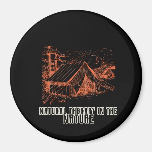 自然セラピーの自然 マグネット (正面)