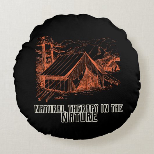 自然セラピーの自然 ラウンドクッション (正面)