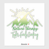 自然セラピーファミリーキャンパーソナライズされたピング シール (シート)