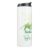 自然セラピーファミリーキャンパーソナライズされたピング タンブラー (回転左)