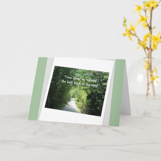 自然セラピー勇気付けられる カード (黄色い花)