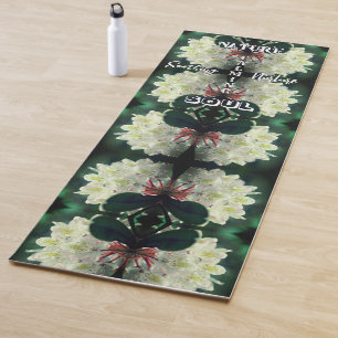 自然ソウルアザレア抽象芸術 感動的 ヨガマット