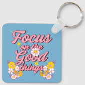自然ソウルスローガン | Focus on the Good Things キーホルダー (裏面)